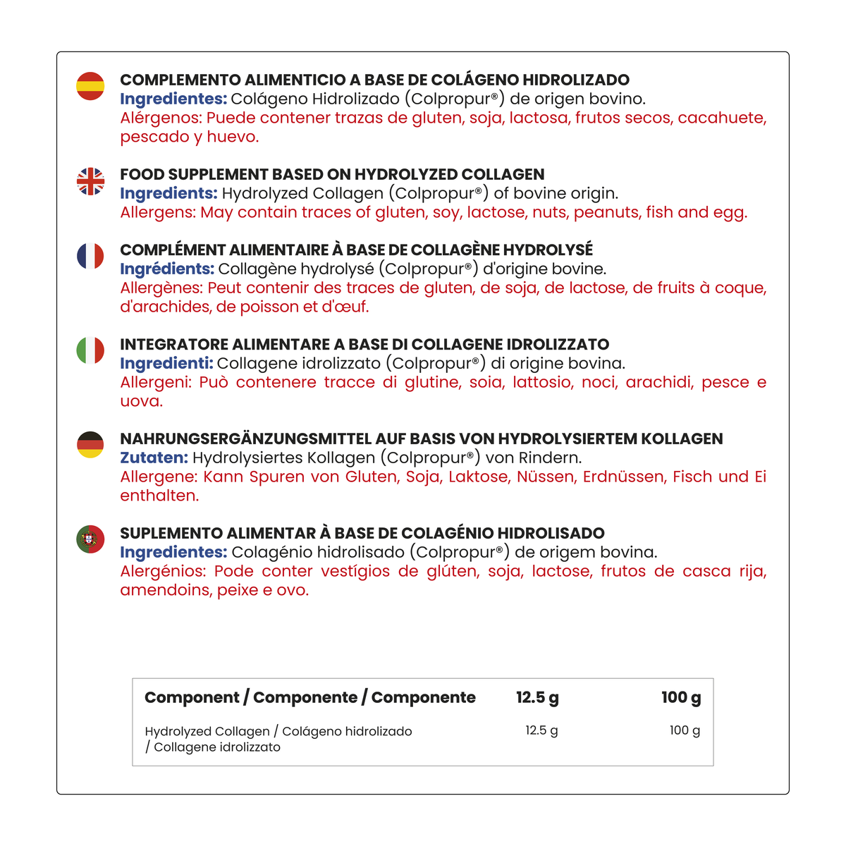 Colágeno Hidrolizado Colpropur D® 200g
